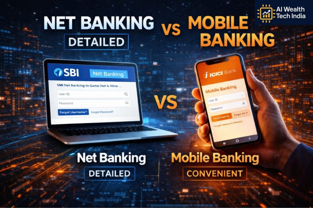 Net Banking vs Mobile Banking
